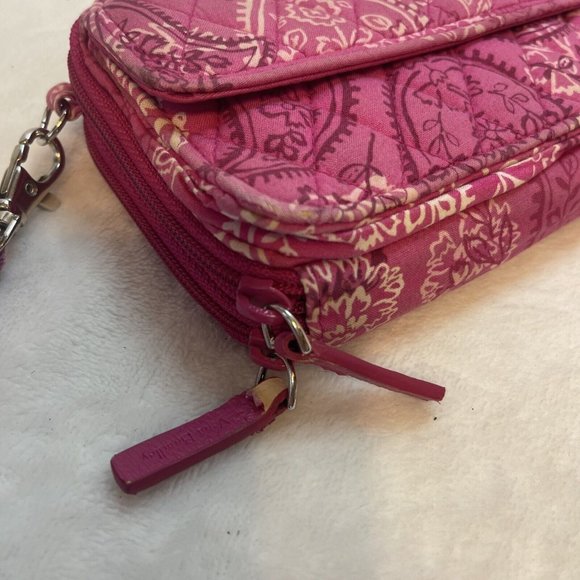 Vera Bradley Wallet‎ Wristlet Pink Paisley - Picture 9 of 12